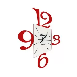 Orologio Prospettiva, Rosso Scuro - Arti e Mestieri