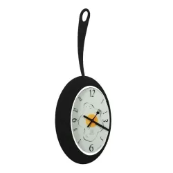 Orologio Omelette, Nero Goffrato - Arti e Mestieri