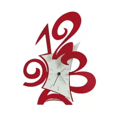 Orologio Robin da tavolo, Rosso - Arti e Mestieri