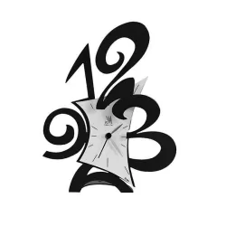 Orologio Robin da tavolo, Nero Goffrato - Arti e Mestieri