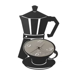 Orologio Mokkap, Nero Goffrato - Arti e Mestieri