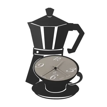 Orologio Mokkap, Nero Goffrato - Arti e Mestieri