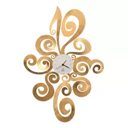 Orologio Noemi, Foglia Oro - Arti e Mestieri