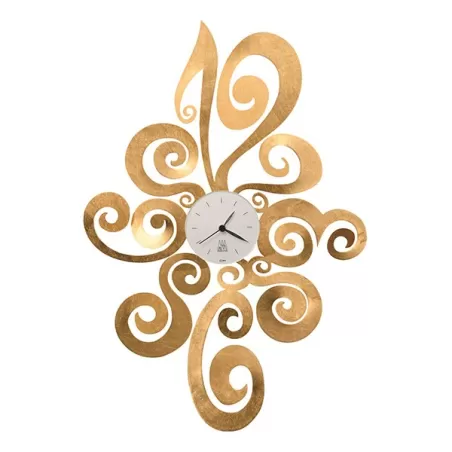 Orologio Noemi, Foglia Oro - Arti e Mestieri
