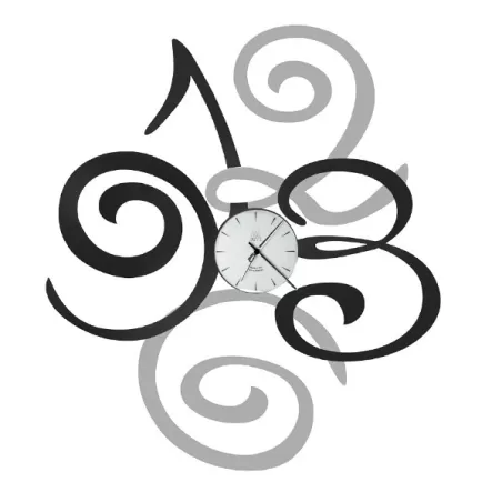 Orologio Filomena, Antracie e Alliminio - Arti e Mestieri