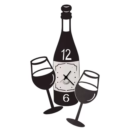 Orologio Cin Cin, Nero Goffrato - Arti e Mestieri