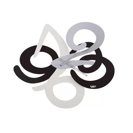 Orologio Scorpio, Nero, Bianco, Alluminio - Arti e Mestieri