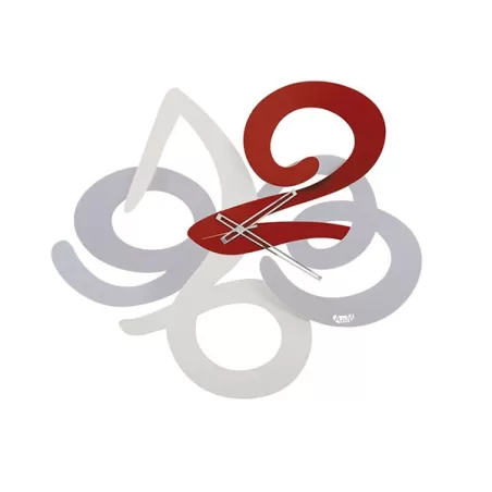 Orologio Scorpio, Alluminio, Bianco, Rosso - Arti e Mestieri