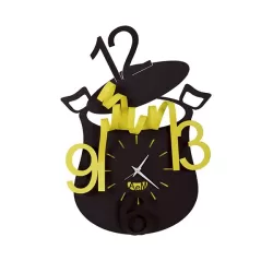 Orologio Chef, Nero e Giallo - Arti e Mestieri