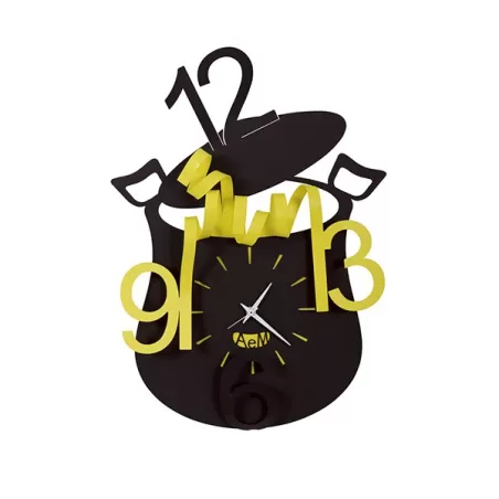 Orologio Chef, Nero e Giallo - Arti e Mestieri