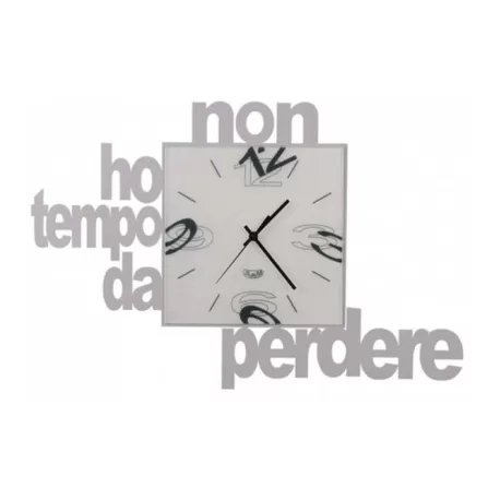 Orologio Non Ho Tempo Da Perdere, Alluminio - Arti e Mestieri