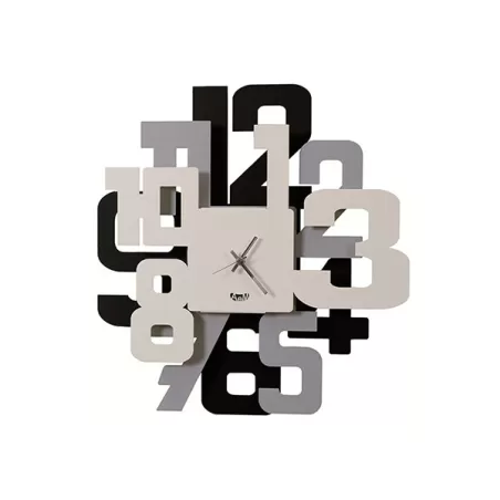 Orologio Sitter, Nero, Alluminio e Bianco - Arti e Mestieri