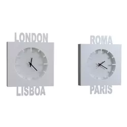 Orologio Con-Fusi, Bianco - Arti e Mestieri