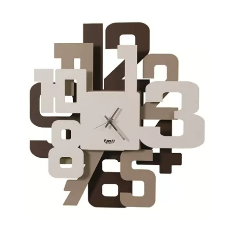 Orologio Big Sitter, Cortene, Beige e Bianco - Arti e Mestieri