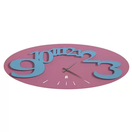 Orologio Corel Orizzontale, Rosa e Celeste - Arti e Mestieri