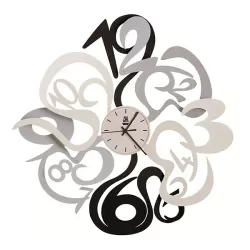 Orologio Denver, Nero, Bianco e Alluminio - Arti e Mestieri