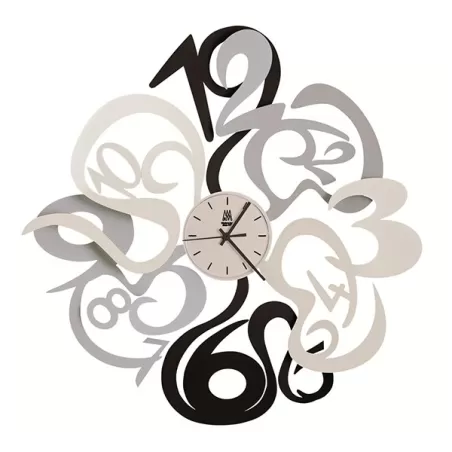 Orologio Denver, Nero, Bianco e Alluminio - Arti e Mestieri