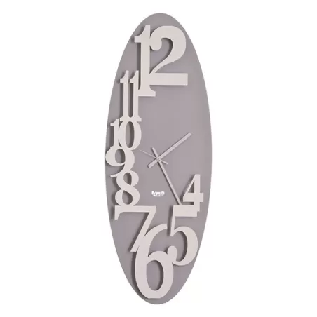 Orologio Corel Verticale, Bianco e Alluminio - Arti e Mestieri