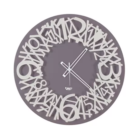 Orologio Twisted, Bianco e Lavanda - Arti e Mestieri