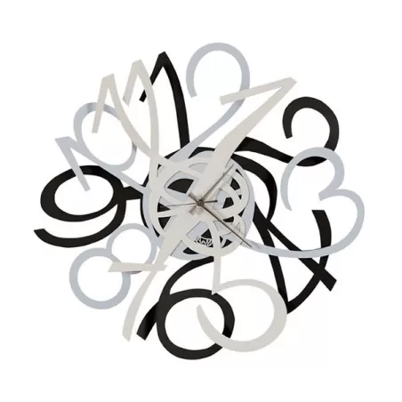 Orologio Ariel, Nero, Alluminio e Bianco - Arti e Mestieri