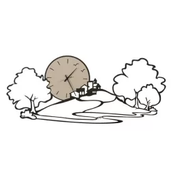 Orologio Paesaggio, Nero - Arti e Mestieri