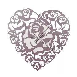 Orologio Cuore Rose, Lavanda - Arti e Mestieri