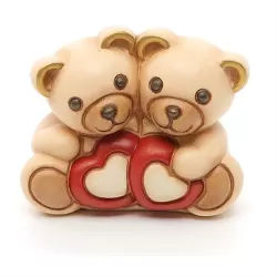 Coppia di teddy con cuori - Thun