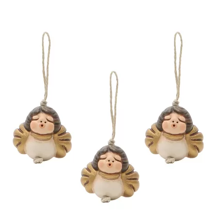 Confezione 3 charm chiudipacco testa angelo - Thun