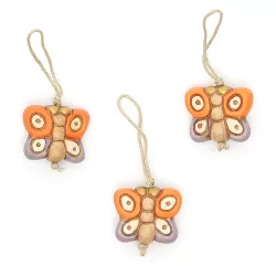 Confezione 3 charm chiudipacco farfalla - Thun
