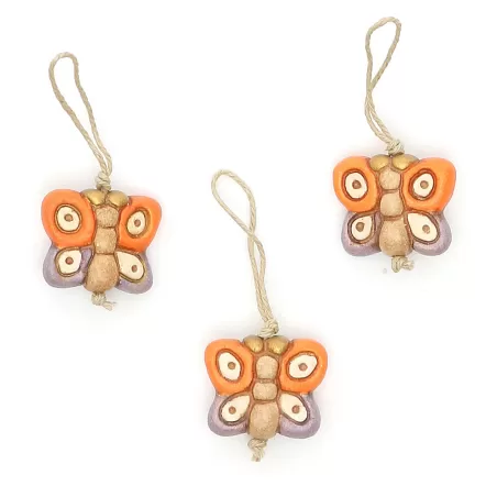 Confezione 3 charm chiudipacco farfalla - Thun