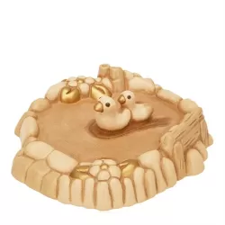 Laghetto con paperelle presepe classico, champagne - Thun