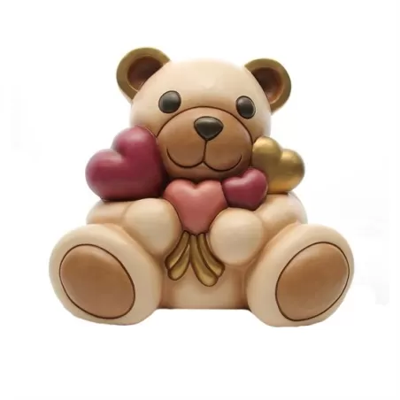 Teddy con mazzo di cuori maxi - Thun