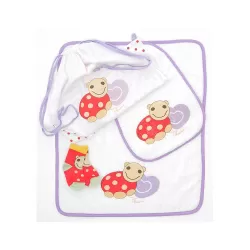 Sacca asilo nido Lalla girl (sacca, asciugamano, bavaglino, calzini antiscivolo 12 mesi) - Thun