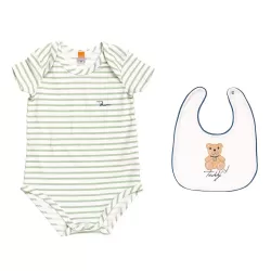 Confezione body + bavaglino Teddy boy 3 mesi - Thun