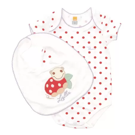 Confezione body + bavaglino Lalla girl 3 mesi - Thun