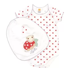 Confezione body + bavaglino Lalla girl 6 mesi - Thun