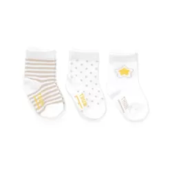 Confezione 3 paia di calzini corti Angel neutral 6 mesi - Thun