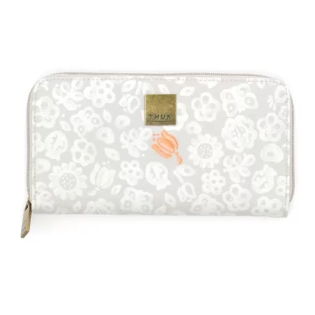 Portafoglio grande con zip allover tulip - Thun