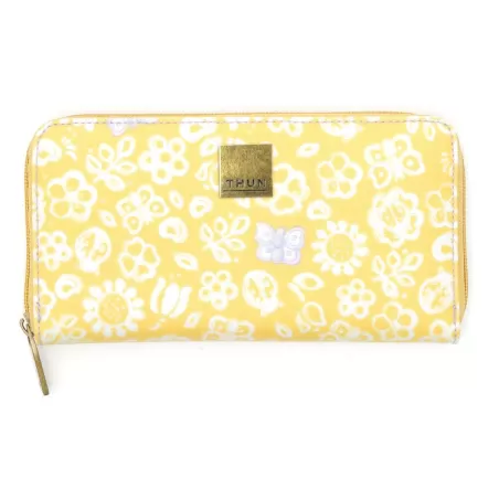Portafoglio grande con zip allover butterfly - Thun