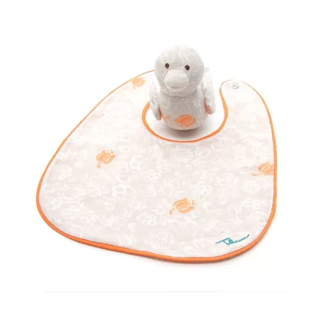 Confezione bavaglino e gioco tulip - Thun