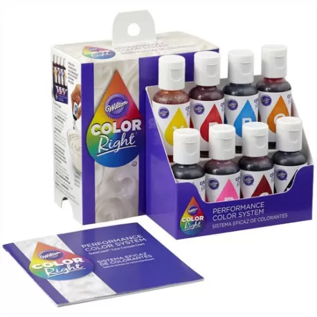 Colorante Color Right set 8 colori da 19 ml. - Wilton