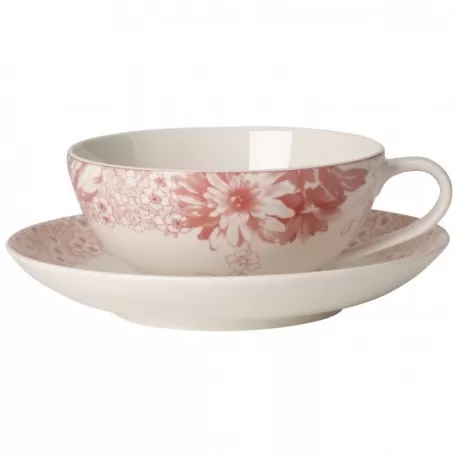 Floreana Red Tazza te con piatto 2pezzi - Villeroy & Boch