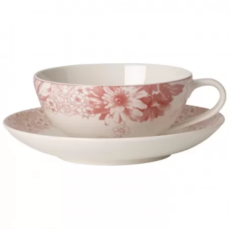 Floreana Red Tazza te con piatto 2pezzi - Villeroy & Boch