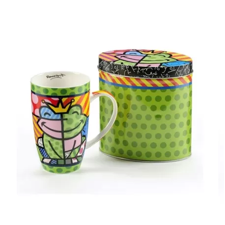 Boccale in scatola di latta "Rana" - Romero Britto