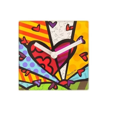 Orologio da tavolo quadrato "A New Day" - Romero Britto