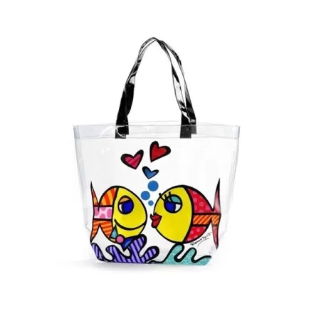 Borsa da spiaggia "Pesci" Cm.50x38 - Romero britto