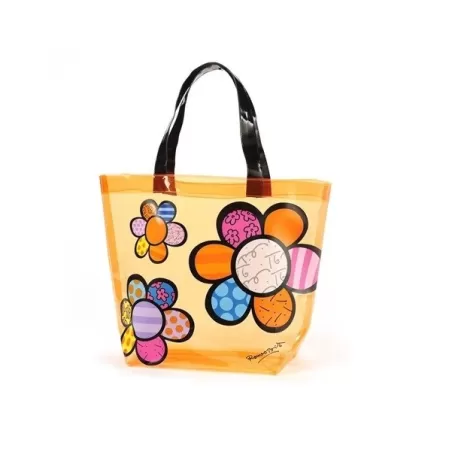 Borsa da spiaggia "Flowers" Cm.50x38 - Romero britto