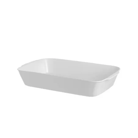 Anghiari, Teglia rettangolare stondata Cm. 26x15 - La Porcellana Bianca