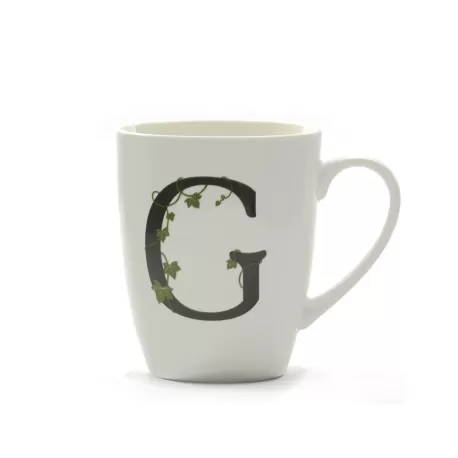 Atupertu, Mug lettera 'g' Ml. 380 - La Porcellana Bianca