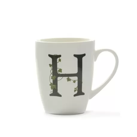 Atupertu, Mug lettera 'h' Ml. 380 - La Porcellana Bianca